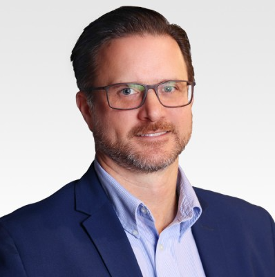 professional shot of Bill in front of background