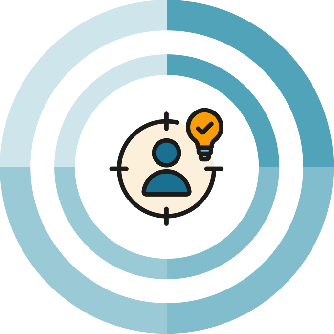 target locked in icon with circles around it